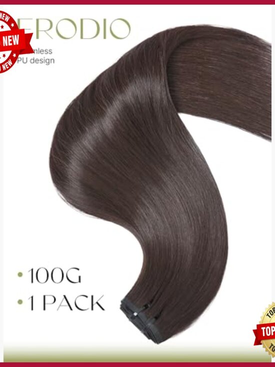 Human Hair Clip-In Extensions 100g 7-Piece Heat Resistant Virgin Remy main image 5
